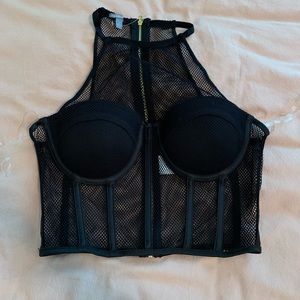 Charolette Russe Mesh Crop